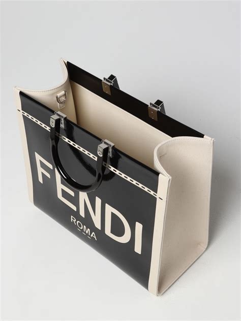 borsa fendi in vernice nera|borse donna fendi it.